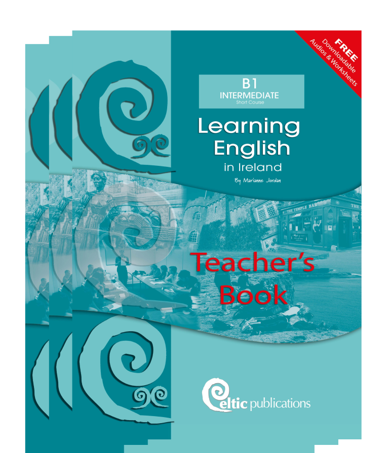 Cover of Learning English in Ireland, B1/Int, Teacher's Book including online resources x 1 book -50%