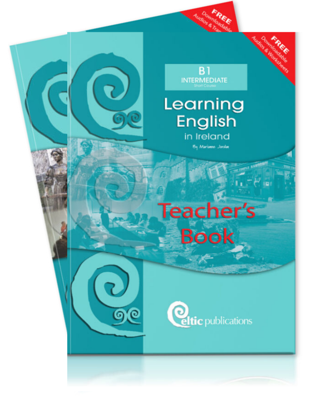Cover of Learning English in Ireland, Teacher's Pack - B1/Int, Teacher's Book + Student's Course Book