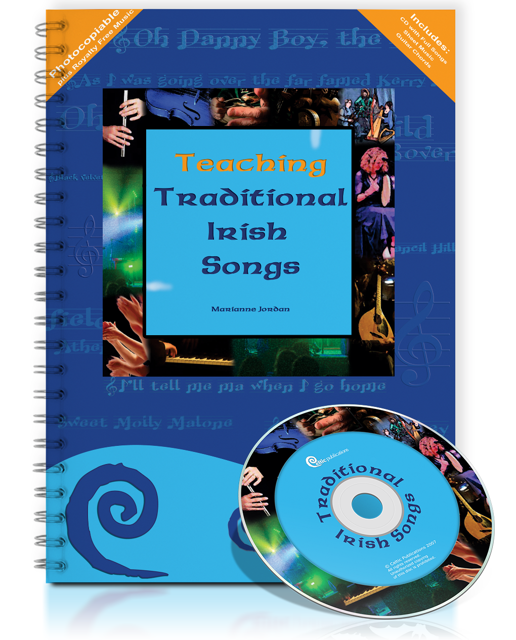 Cover of Traditional Irish Songs - Teacher's Book plus Audio CD